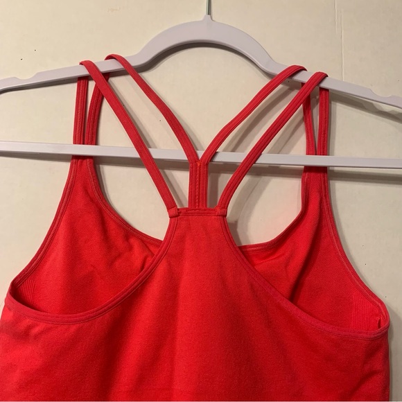 Zella Red Hibiscus Strappy Sports Bra Womens Size XL Seamless - Picture 6 of 14